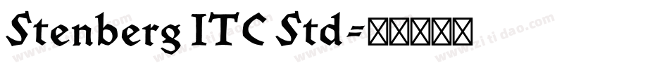 Stenberg ITC Std字体转换